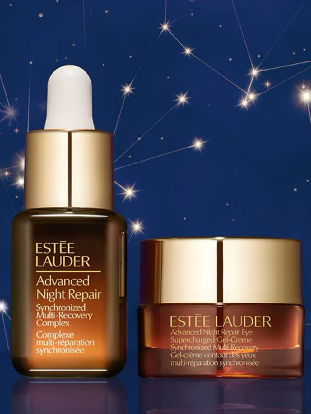 Estée Lauder Powerful Nighttime Repair Set – Mini Serum & Eye Gel-Crème ~ New
